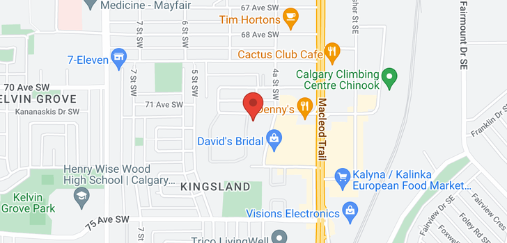 map of 306 790 Kingsmere Crescent SW